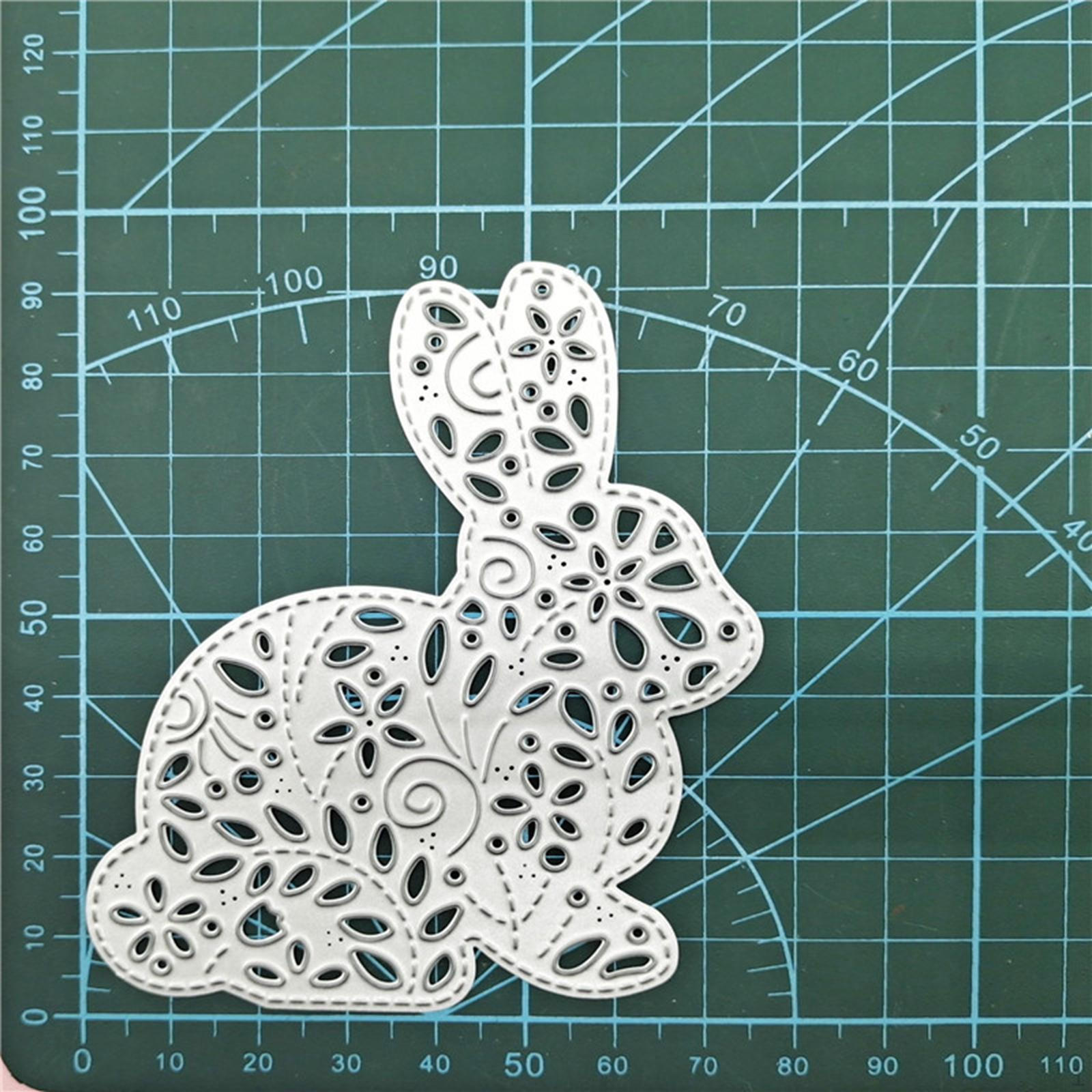 Easter Bunny Cutting Dies Rabbit Die Cuts Embossing Tool for Card Making Supplies, Photo