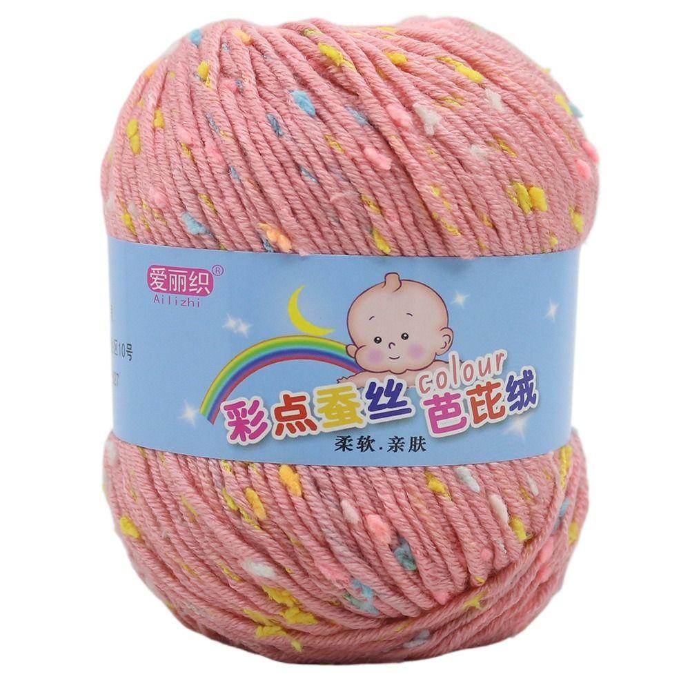 50g/Roll Wool Yarn Baby Cotton Crochet Yarn Practical Scarf Line  For Basket Carpets