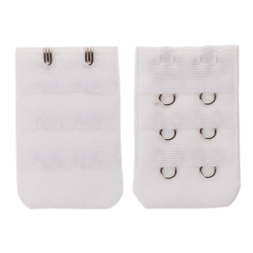 10 Pieces Bra Extender Women Extension Back Strap Clips Nylon Soft