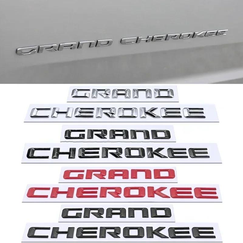 ABS Car Fender Trunk Sticker Letters Emblem for qwe1 Grand Cherokee Badge Auto Side Badge Replacement Refit Exterior Accessories 1qwe