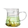 High Borosilicate Glass Crescent Gong Dao Bei with Pointed Spout and Filter Hole - Heat-Resistant Tea Separator Cup