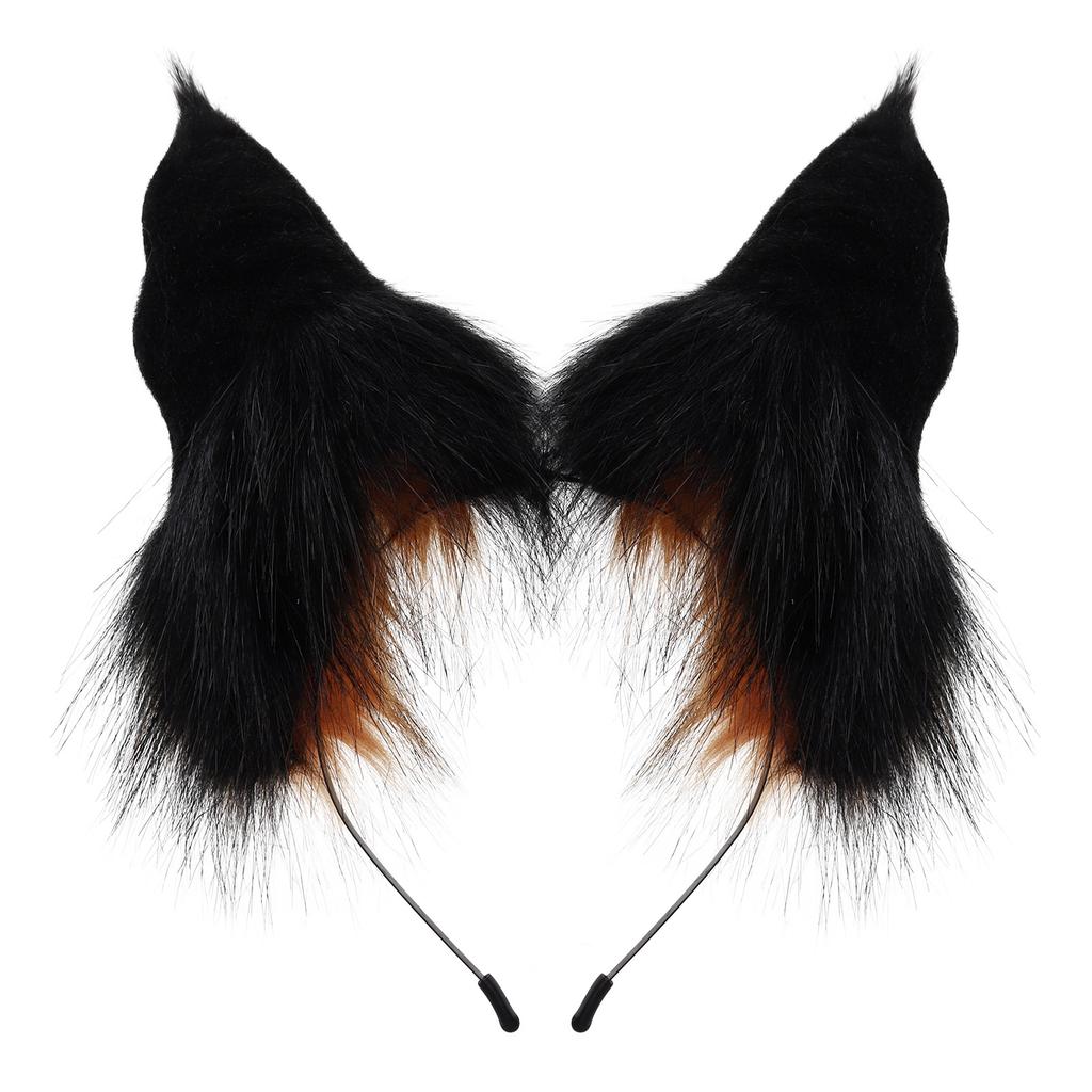 New Simulation Adjustable Headband Halloween Cat Ears Cos Plush Animal Ears Hair Accessories Halloween