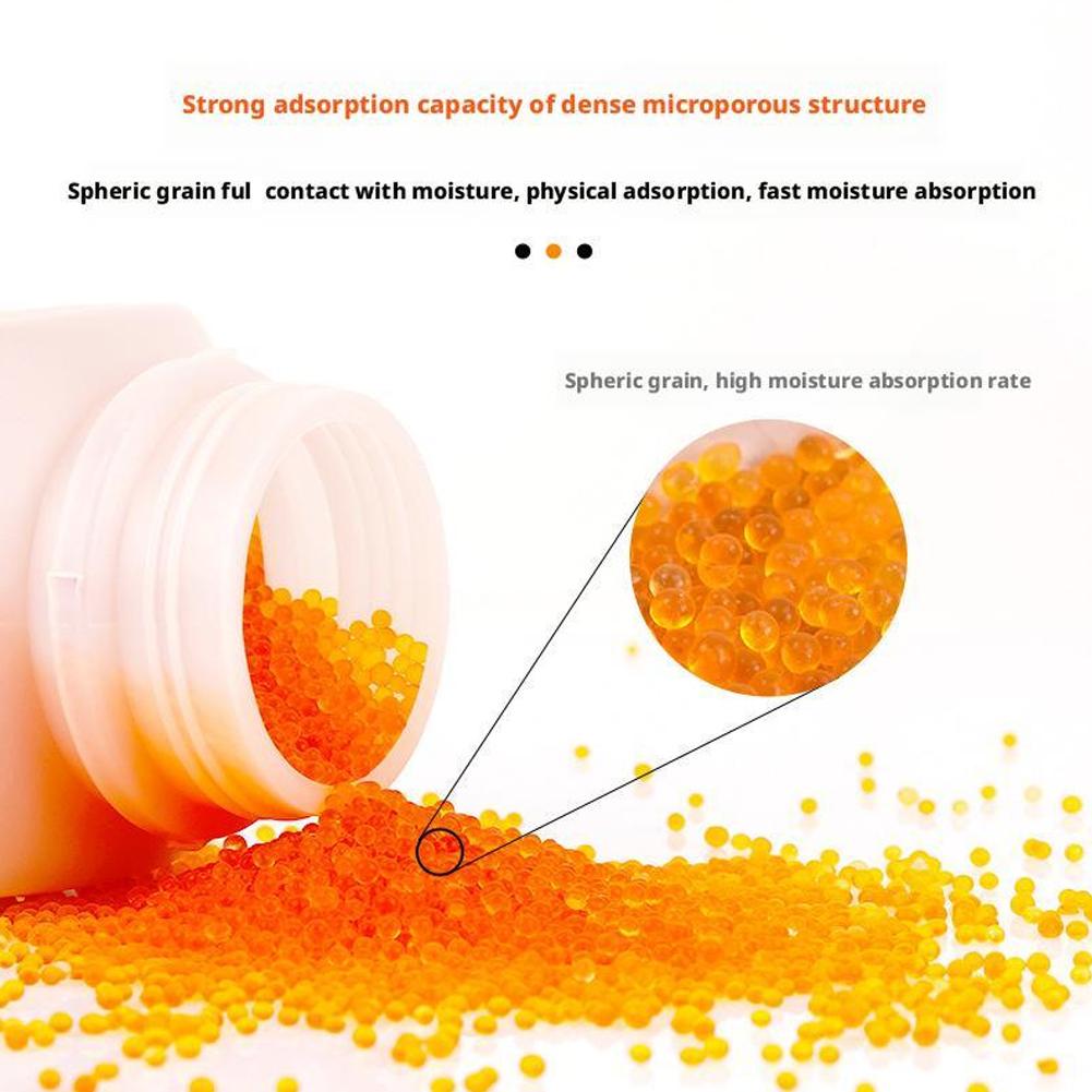 500g Blue/Orange Waterproof Reusable Silica Gel Beads Bottles Moisture Absorber Electronic Product Desiccant Dehumidifie