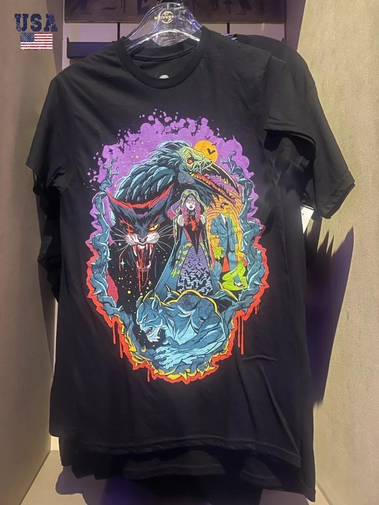 

Одежда Орландо Хэллоуинские Ночи Ужасов HHN 2025 Футболка Зона Страха Переиздание 4XL