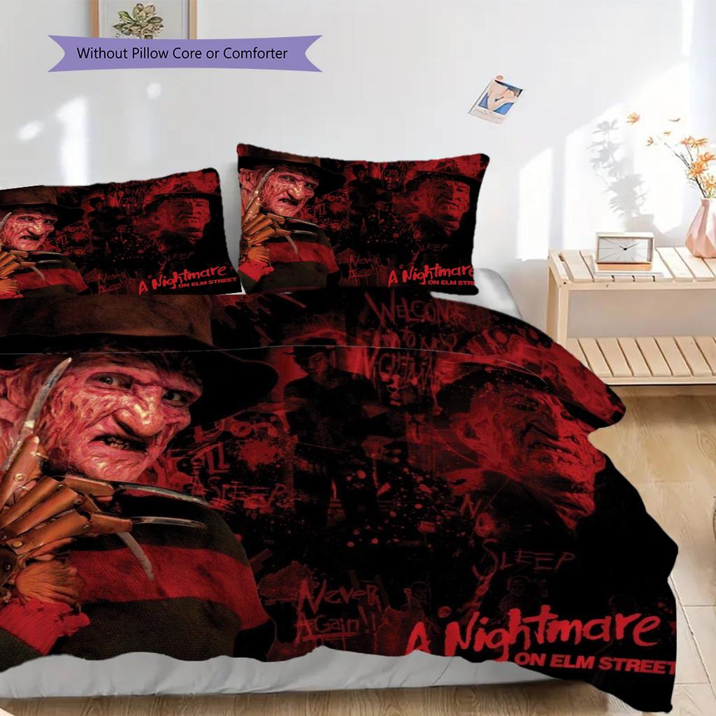 Horror Icons Halloween Mask Collection Bedding 1 Duvet Cover 2 Pillowcase Without Core Christmas Birthday Gift Bedding Set