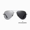 aoron Metal Frame Polarized Sunglasses Fashion Brand Design Outdoor Accessories Photochromic Driving Fishing Cycling Sport Glasses