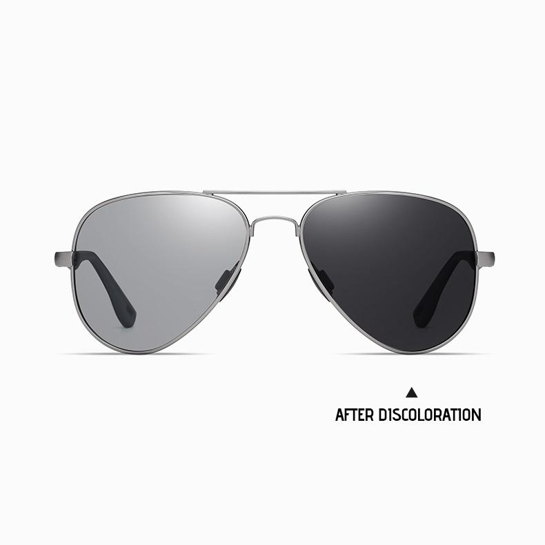 aoron Metal Frame Polarized Sunglasses Fashion Brand Design Outdoor Accessories Photochromic Driving Fishing Cycling Sport Glasses