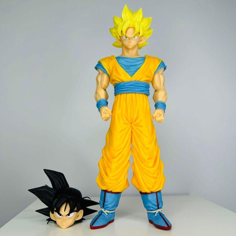 30cm Z Warrior Unlimited Son Goku Anime Figure Dragon Ball Pvc Statue Model Doll Double Head Swap Collection Children'S Toy Present