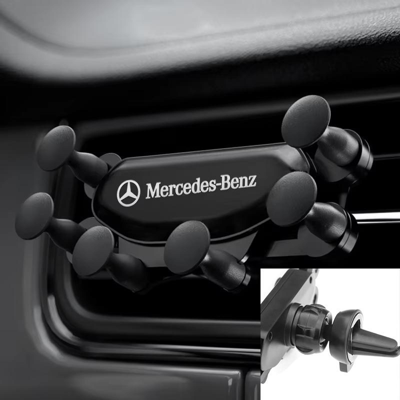Car Mobile Phone Holder Air Vent Mount Stand No Magnetic Cell Phone Holder for Mercedes Benz B/C/E/S Class A Class C200L GLC GLK WU5