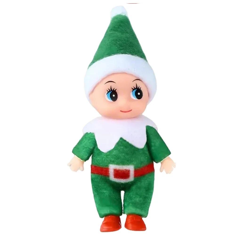 6Pcs Tiny Elf Doll Twins Set, 6 Christmas Elves , Mini Dolls Colorful Plush Cute Elf Dolls for New Year Holiday Decoration