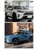 Aluminiumlegierung Dachgepäckträger für 2020 RAV4, Schwarz/Silber