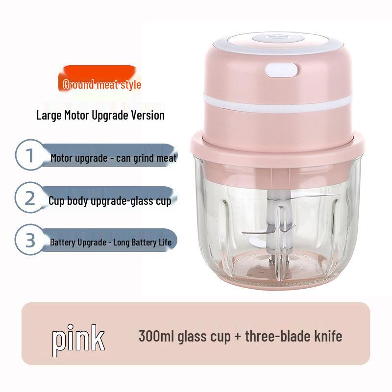 Elektrisk hvitløks- og kjøttkvern: Mini matkutter, kvern og skreller for husholdnings- og babymat