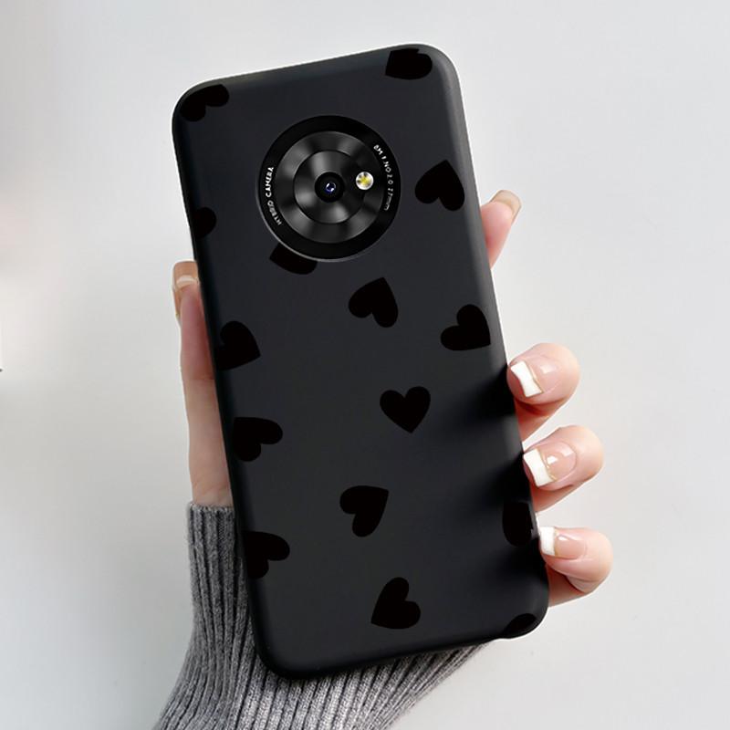 New Unique Cartoon Design Soft Silicone Black Casing For TCL Suixuetang M1 Fluffy Kitten Pattern Shockproof Protective Cover