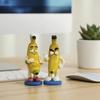 Mini Banana Figurine Ornament, Funny Banana Man Desktop Decoration with Happy And Angry Expressions, Resin Cute Collectible for Home Office Gift