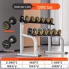 YANBO Steel Rubber-Coated Dumbbells