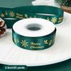 25Yard Width 2.5Cm Christmas Ribbon Diy Bow Gift Bouquet Packaging Home Garden Christmas Tree Decoration Supplies