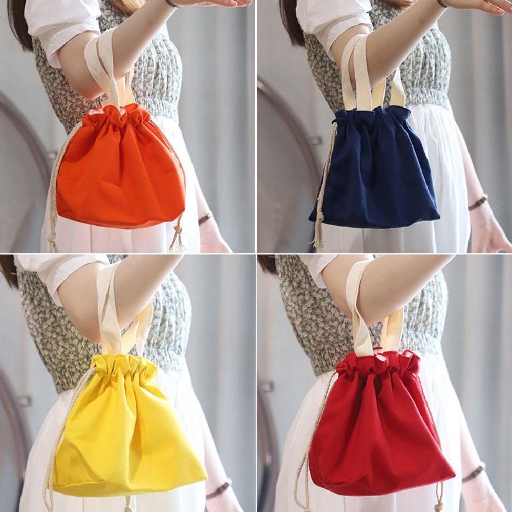 Solid Color Cartoon Cosmetic Bag Large Capacity Small Item Pouch Portable Toiletry Bags  Women