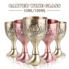 Europeisk Stil Vintage Snidad Vinglas Mini Kalk Pokal Wicca Altare Retro Spådomsprop Buddha Altare Handgjorda Hantverk