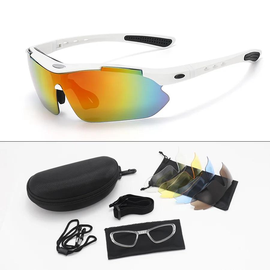 Óculos Miopia Hipermetropia Removível 5 Proteção UV 400 Lente Terno Atividades ao Ar Livre Ativo Ciclismo de Estrada Bicicleta Passeio de Bicicleta SolÓculos de Sol Pesca Su