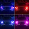 2 adet 12V LED DRL Araba Gündüz Farı Esnek Su Geçirmez Şerit Otomatik Farlar Beyaz Dönüş Sinyal Sarı Fren Akış Işıkları
