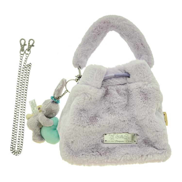 New Disney Plush Bucket Bags Shoulder Bag Crossbody Bag Handbag Women's Purple 400051646132