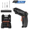 14pcs/46pcs Electric Screwdriver Set USB Rechargeable Mini Electric Drill Tool Set Portable Cordless Screwdriver Home Repair Multitool Kit