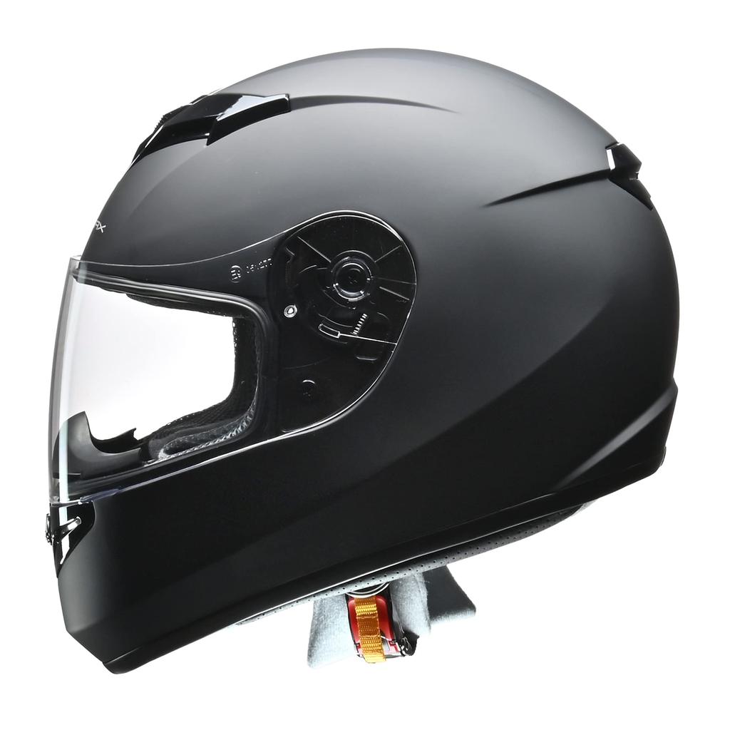 LEAD Full Face Motorcycle Helmet STRAX Matte Black M Size SF-12 (57-58cm)