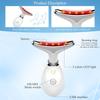 Neck Massager Face Sculpting Tool Three Light Modes Electric Skin Tightening Device LED Photon Beauty Instrument for Wrinkles