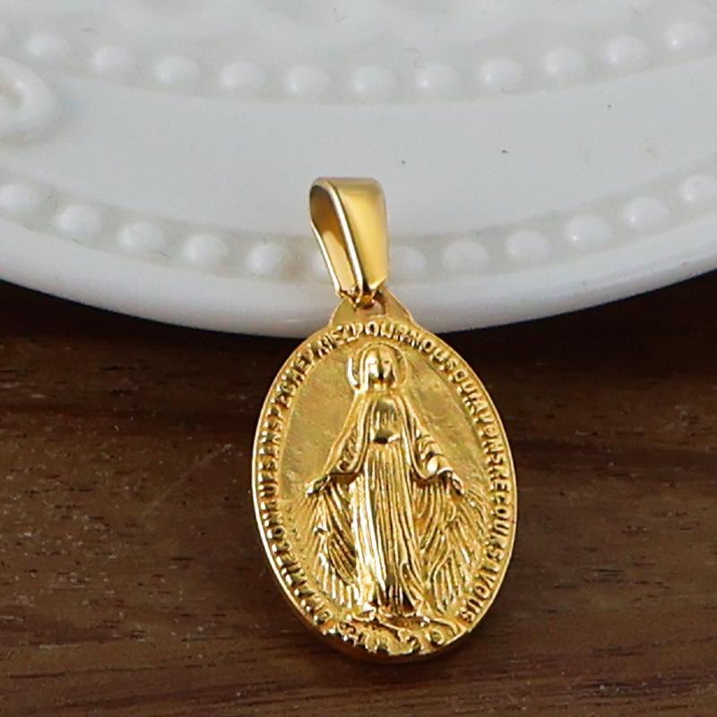 Yori 2 Stück Edelstahl Schlüssel Herz Anker Kreuz Anhänger Vakuum Galvanik 18K Gold Farbe Ofenfest
