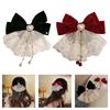Sophisticated Bows Barrettes Breathable Lace Hair Ornament Fashion Hairpin For Women Teens Prom Event