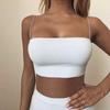 Letní dámský Crop Top Sexy elastická bavlna Camis Krátké tílko bez rukávů