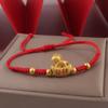 Chinesischer Stil Pferdejahr Armband 2026 2026 Pferdejahr Goldener Glücks-Pony Rotes Seil Schmuck Accessoires Tierkreiszeichen Pferd