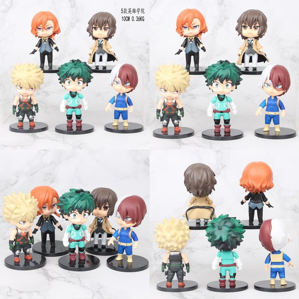 My Hero Academia Actionfigur Sammlerstück PVC Modell 10cm Set mit 5 bunten Charakteren