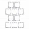 20 Pcs Wall Plate Spacer Stainless Steel Outlet Spacer Wall Plate Leveler Device for Electrical Box