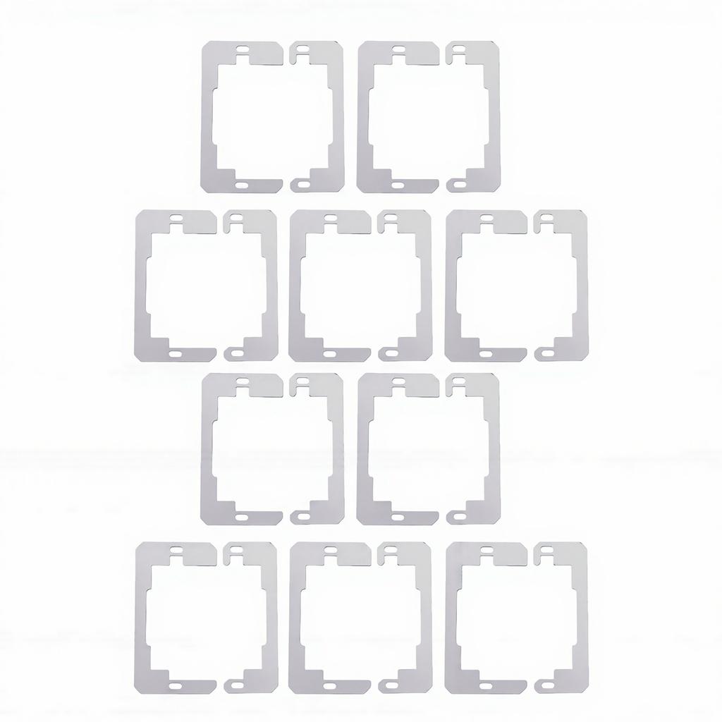 20 Pcs Wall Plate Spacer Stainless Steel Outlet Spacer Wall Plate Leveler Device for Electrical Box