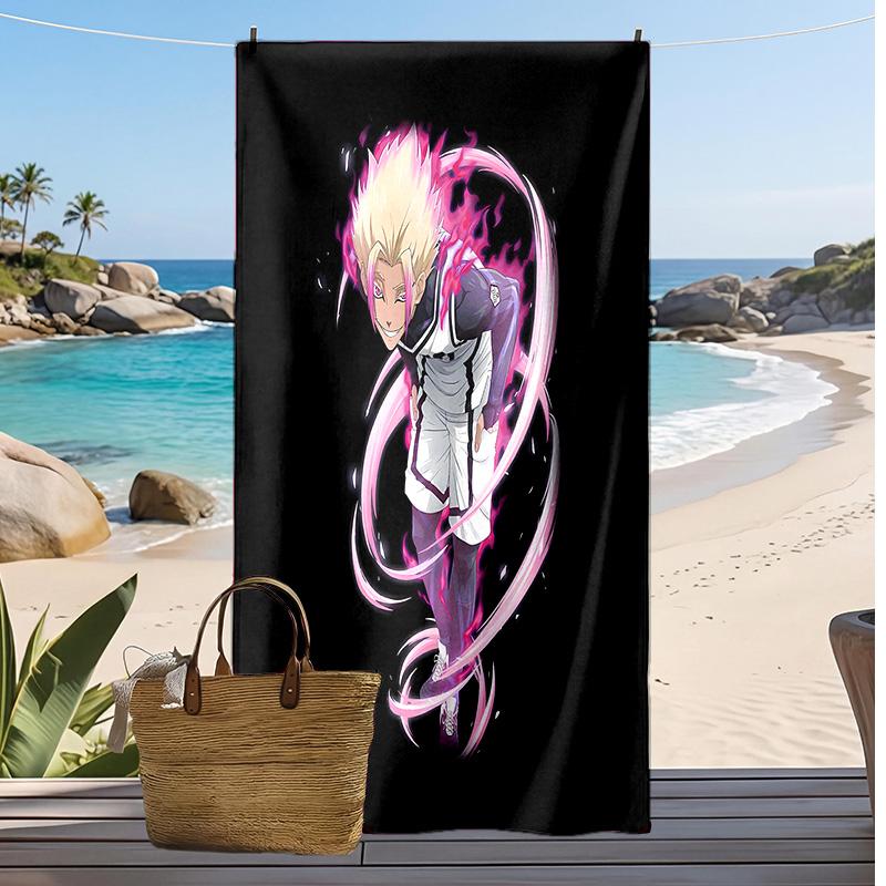 Shidou Ryusei Printed Quick Dry Beach Towel Super Absorbent Soft Lightweight Bath Towel for Pool Summer Travel