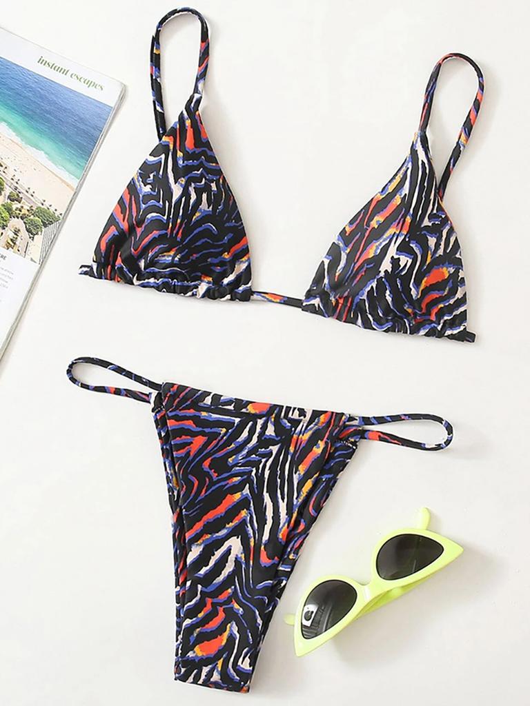 Bikini Zebra Sexy 2026 Costume da Bagno Donna Costumi da Bagno Femminili Set Bikini Mini Perizoma da Donna Costumi da Bagno Estivi per Nuoto Costume da Bagno