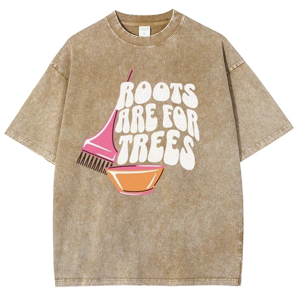 American Retro Style Pure Letter Print Women's T-Shirt Loose Oversized Unisex Wash T-Shirt Distressed Basic Tee