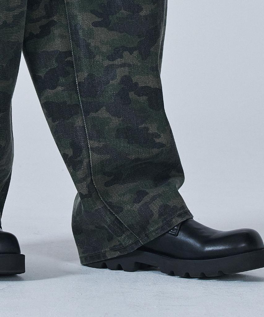 PROJECT3 Camo Balloon Denim Pants [Kaki Camo]_Bc2782