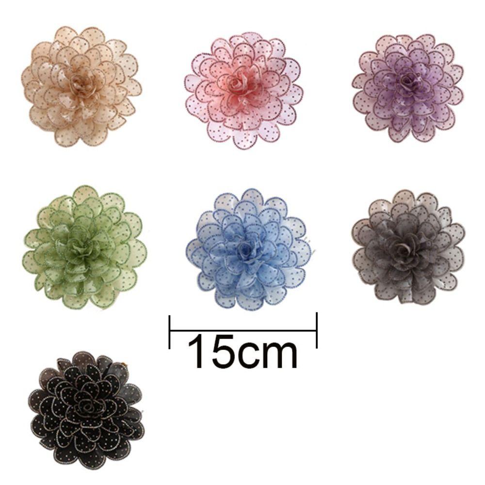 3D Large Fabric Flower Patch Multi-layered Clothes Appliques Clothing Patch  Clothes Decoration