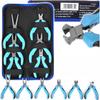 Precision Pliers 6 Pcs Front Side Cutting Straight Bent Flat 125Mm