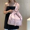 Fashion Versatile Casual Simple Small Fresh College Student Backpack Large Capacity Ultra Light Drawstring Women's Bag
