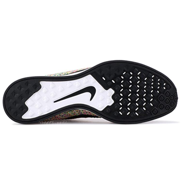 Nike Flyknit Racer 'Multicolor' 2013 (Unisex) Dark Grey / Black-Bl Glow-Pnk Fl Running Shoes 526628 004