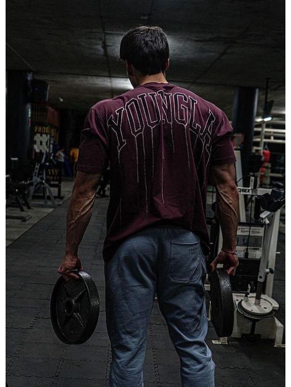 Men's Cotton Crew Neck Casual Fitness Short Sleeve T-Shirt for Summer