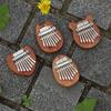 8 Key Kalimba Thumb Piano Gifts For Kids Beginners Music Lovers Players,Cute Instrument Pendant Keychain Accessories