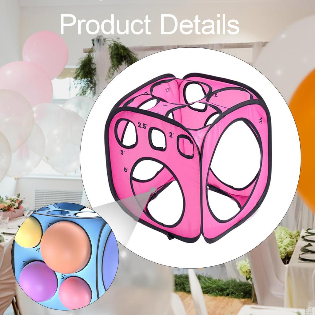 Balloon Sizer Box Size Measurement Repeated Use Wedding Decoration Arch Lightweight Oxford
