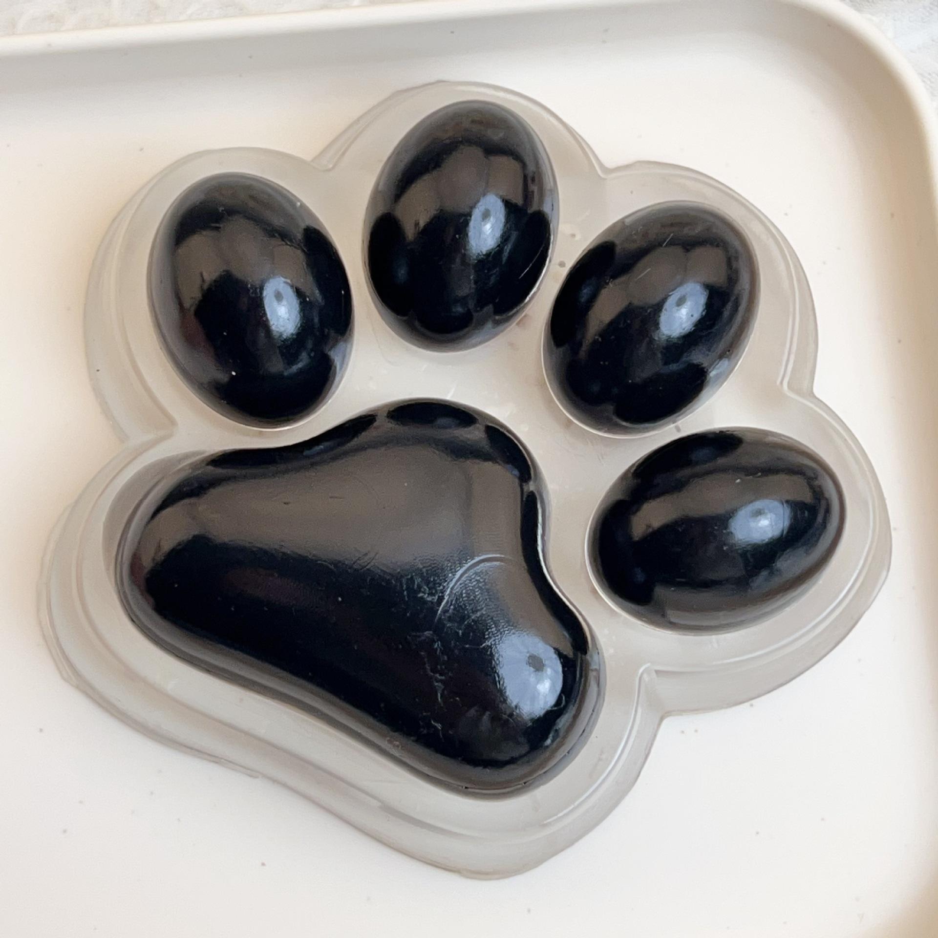 

Cute Transparent Large Cat Paw Squishy Toy Cat Paw Squeeze Toys Stress Relief Toys A