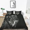 3D Wolf Theme Bedding Set Wolf Pillow Cover Quilt Cover Bedding Set Down Duvet Cover Full Size Single/Double Bed Home Decoration