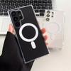 Magsafe Magnetic Case for Samsung Galaxy S25 Ultra S24 S23 S22 Plus S21 FE Wireless Charging Shockproof Clear Cover