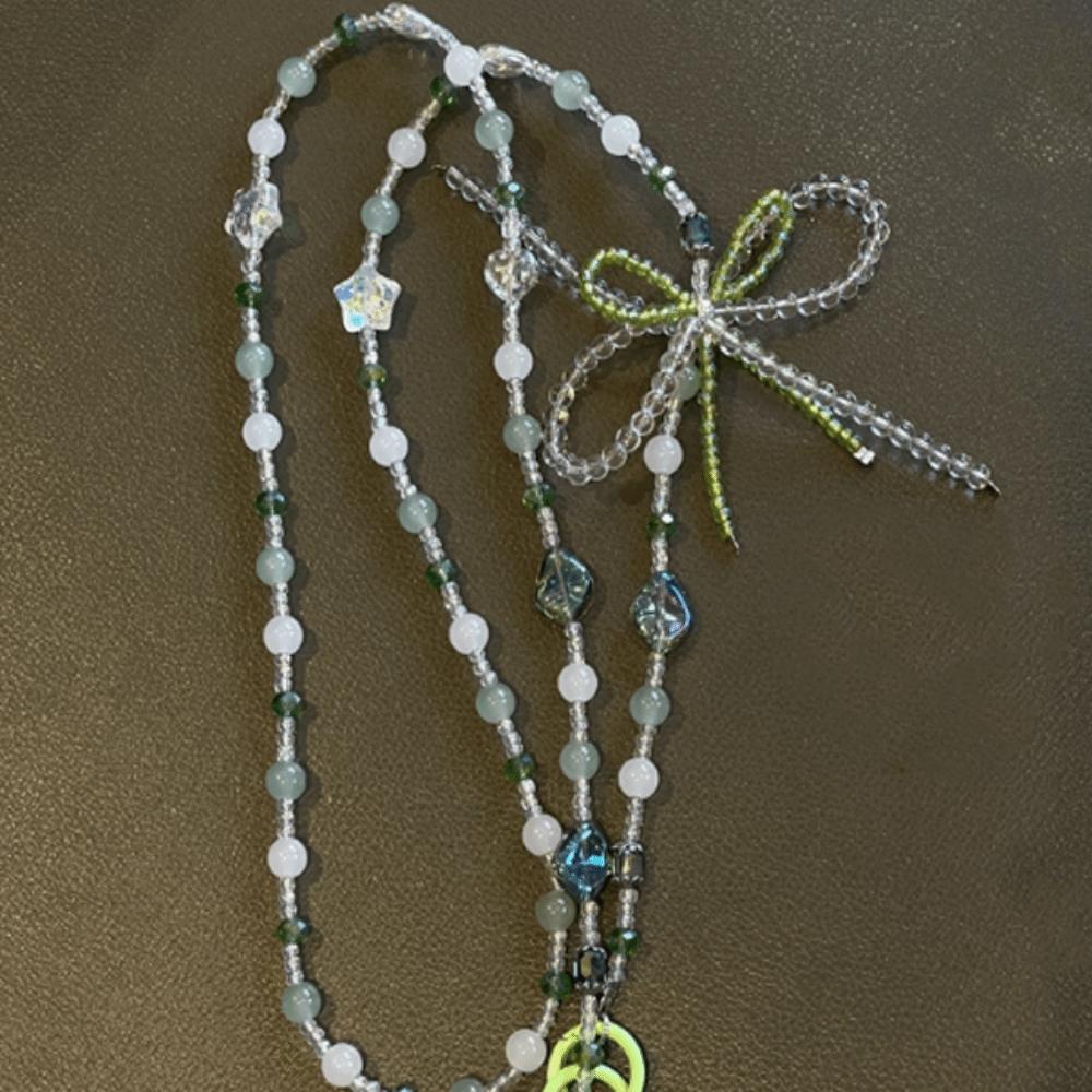 Bag Chain Beaded Phone Chain Bowkont Mobile Phone Crossbody Strap  Phone Case Accessories